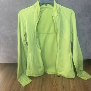 Womens lime green champion Jacket size medium